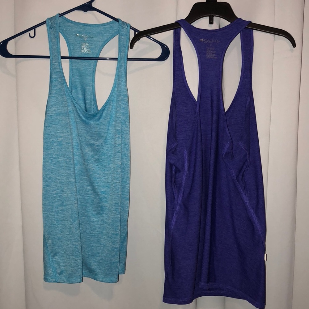 Pair of Ideology workout tanks. Lightweight. Comfy